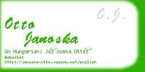 otto janoska business card